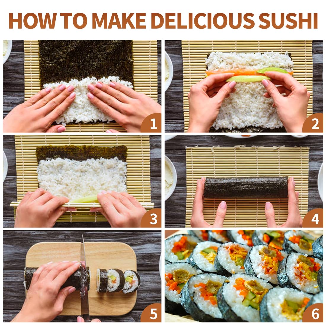Sushi Making Set With Various  - Spring Roll Wrapper reseña y precio
