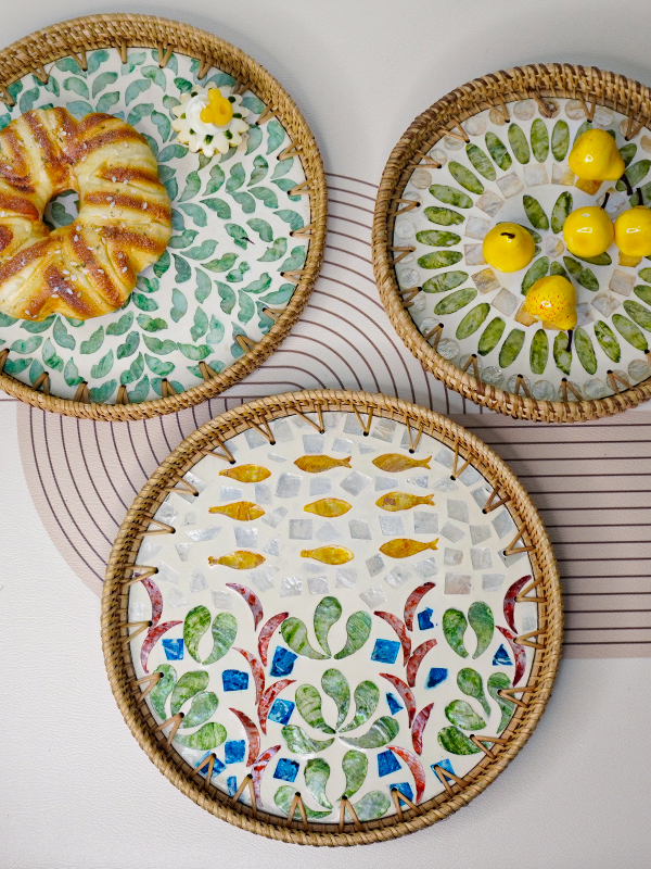 Handwoven ell Fruit Tray Break - Dim Sum Basket reseña y precio
