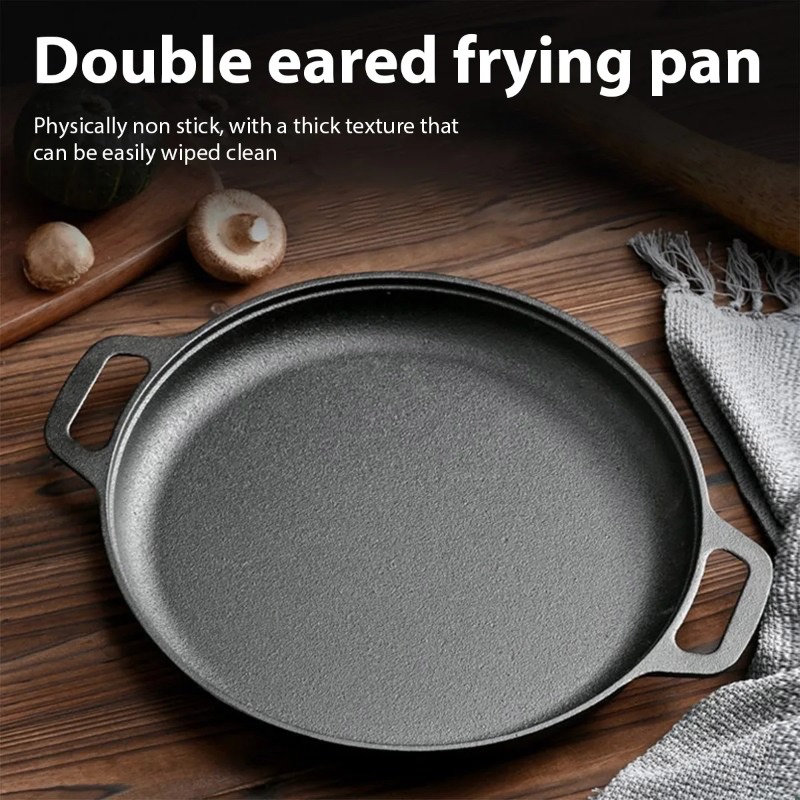 Cast Iron Frying Pan Non-stick - Danish Pancake Pan reseña y precio