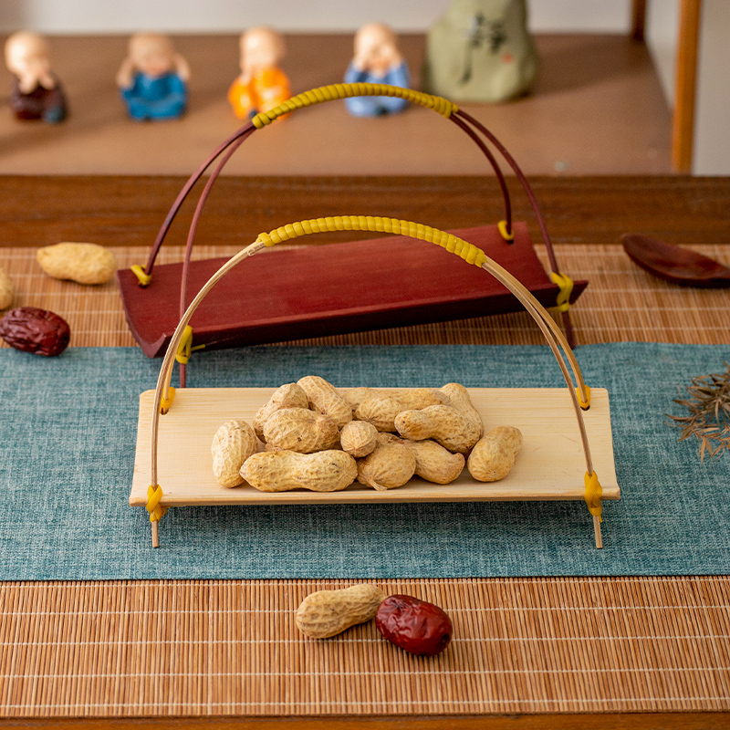 Handwoven Bamboo  Tea Tray Wed - Dim Sum Basket reseña y precio