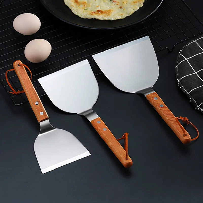 Stainless Steel Wooden Handle  - Okonomiyaki Spatula reseña y precio