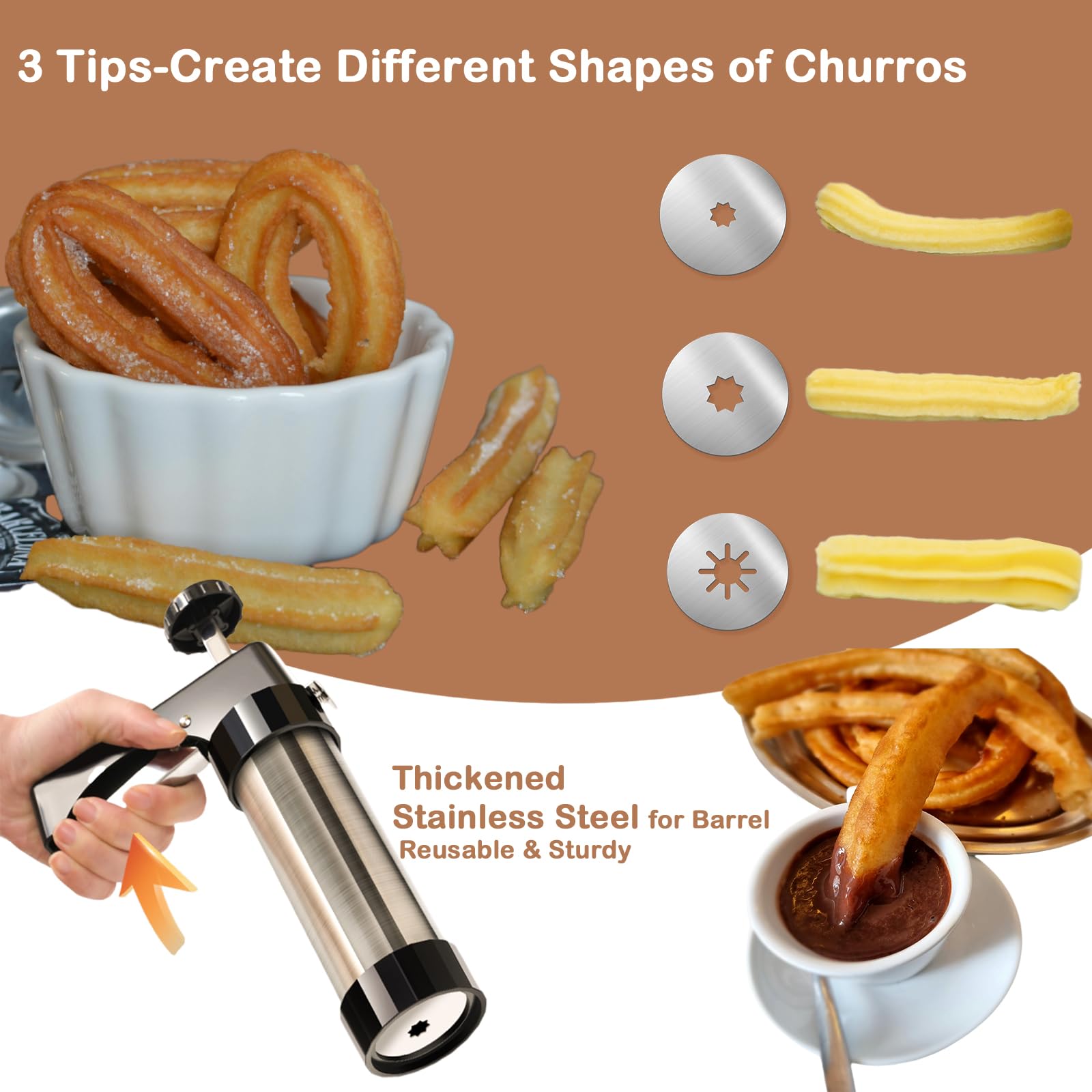 Traditional Churro Maker Machi - Churros Maker Gun reseña y precio