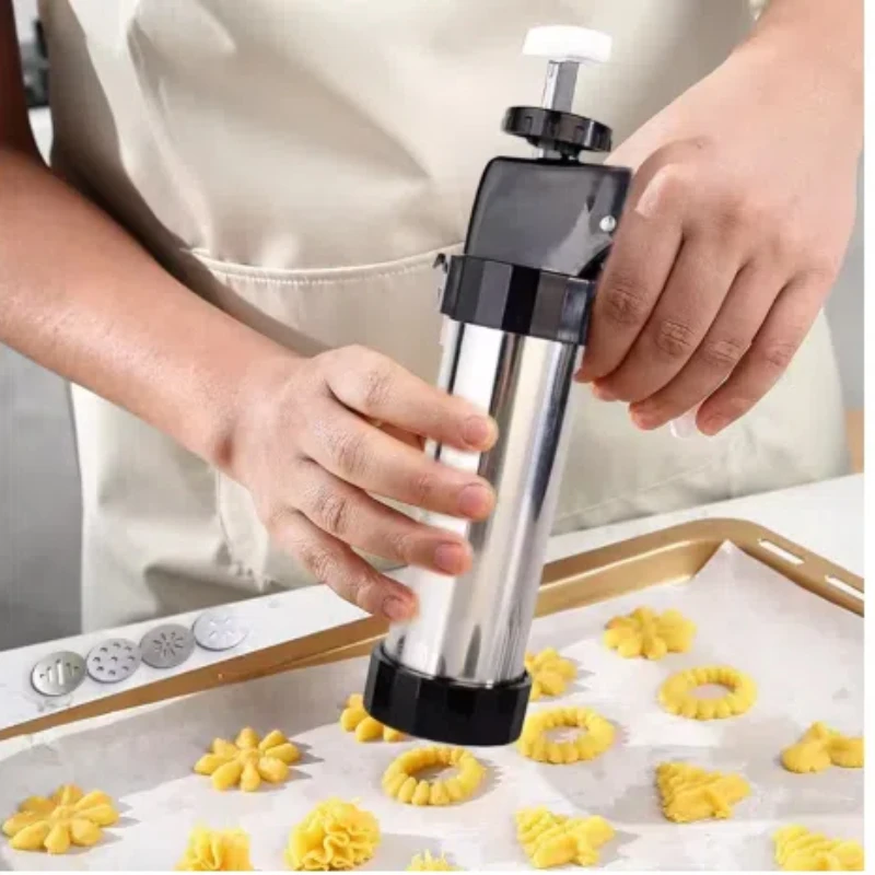 Cookie Press Gun Kit Stainless - Churros Maker Gun reseña y precio