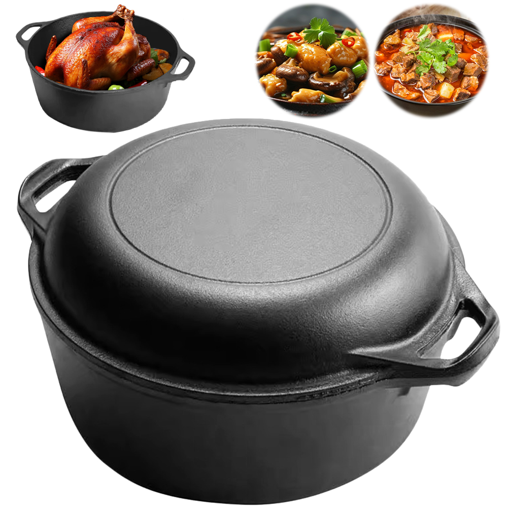 2 in 1 Cast Iron Dutch Oven Po - Cast Iron Corn reseña y precio