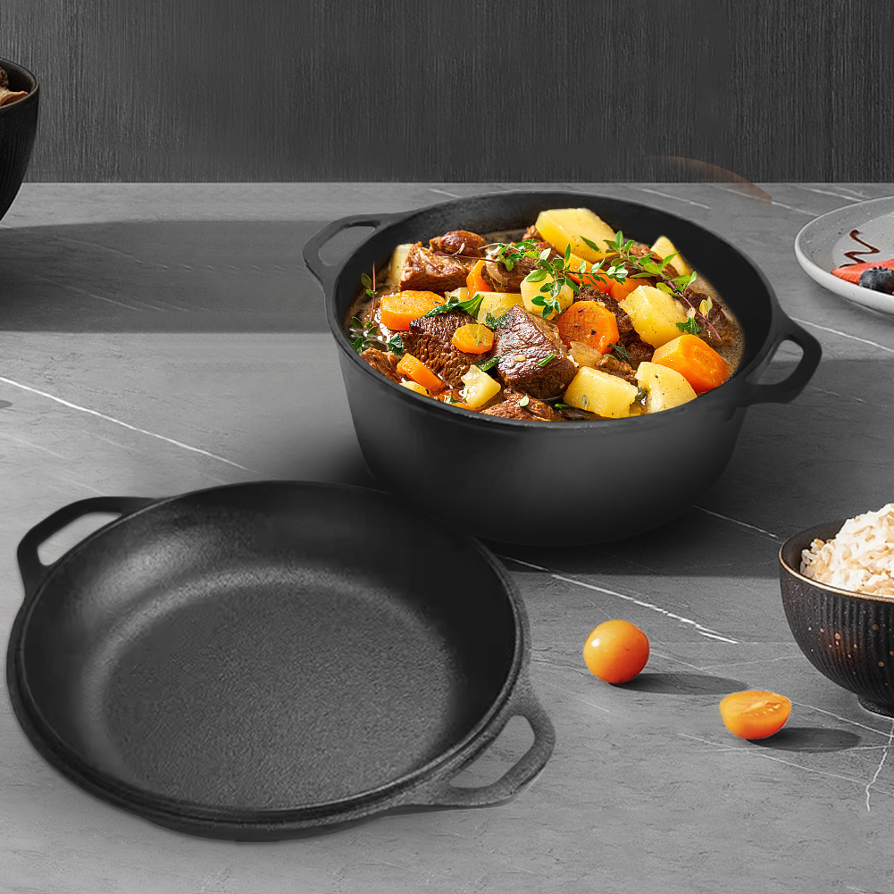 2 in 1 Cast Iron Dutch Oven Po - Cast Iron Corn reseña y precio