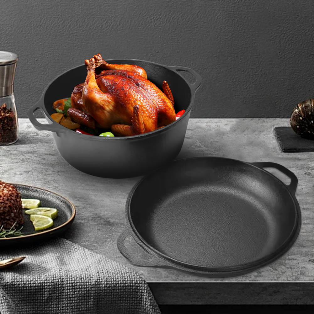 2 in 1 Cast Iron Dutch Oven Po - Cast Iron Corn reseña y precio