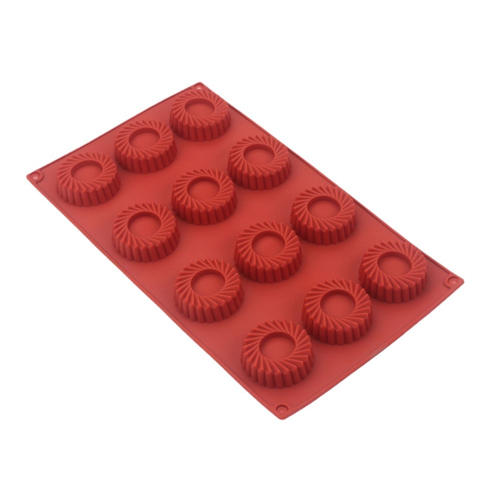 12 Holes Circular Vortex Shape - Donut Mold Silicone reseña y precio