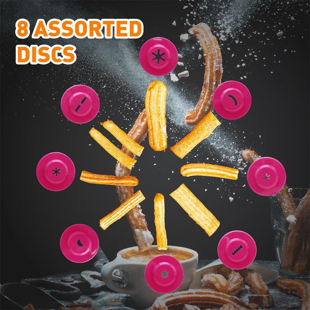 1pc DIY Manual Cookie Press Ma - Churros Maker Gun reseña y precio