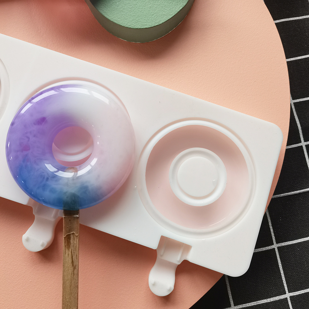 Large Donut 4 Cavity Ice Cream - Donut Mold Silicone reseña y precio