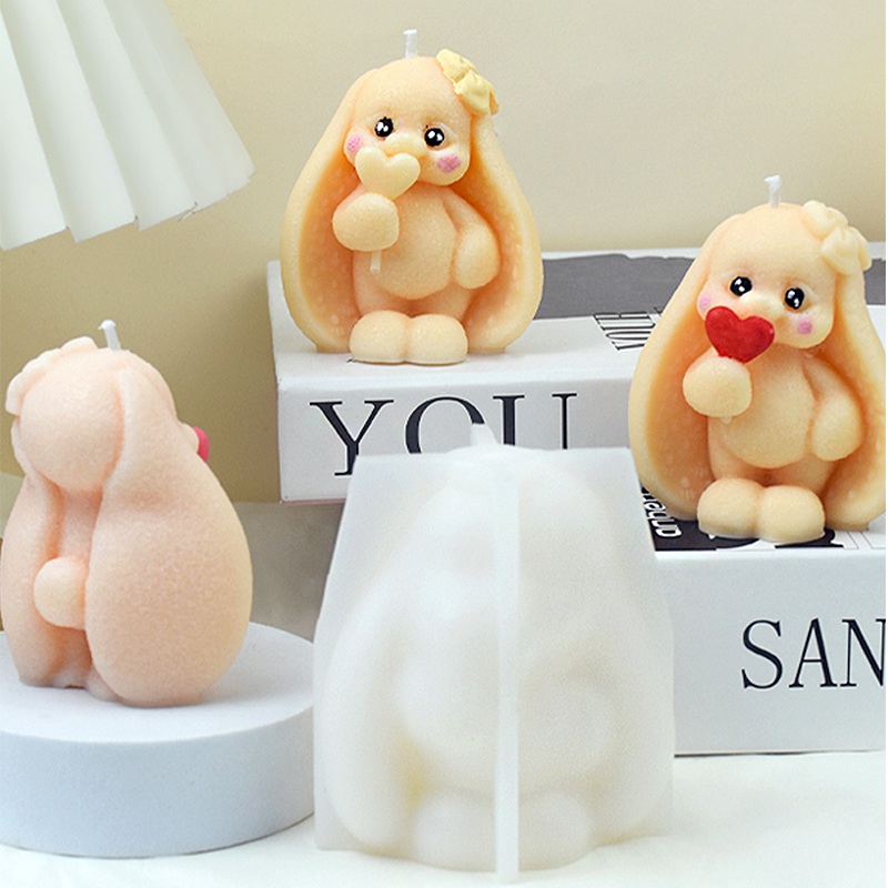 3D Long-eared Rabbit Silicone  - Bunny Cake Mold reseña y precio