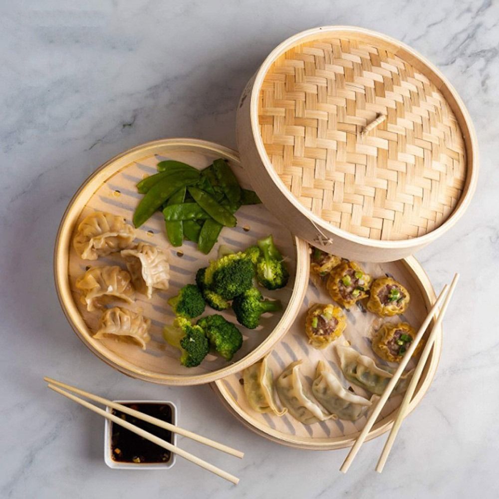 Chinese Steamer Bamboo Steamer - Bao Steamer Bamboo reseña y precio
