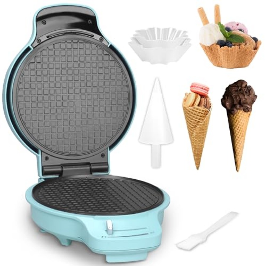 Waffle Cone Maker Machine with - Waffle Cone Maker reseña y precio