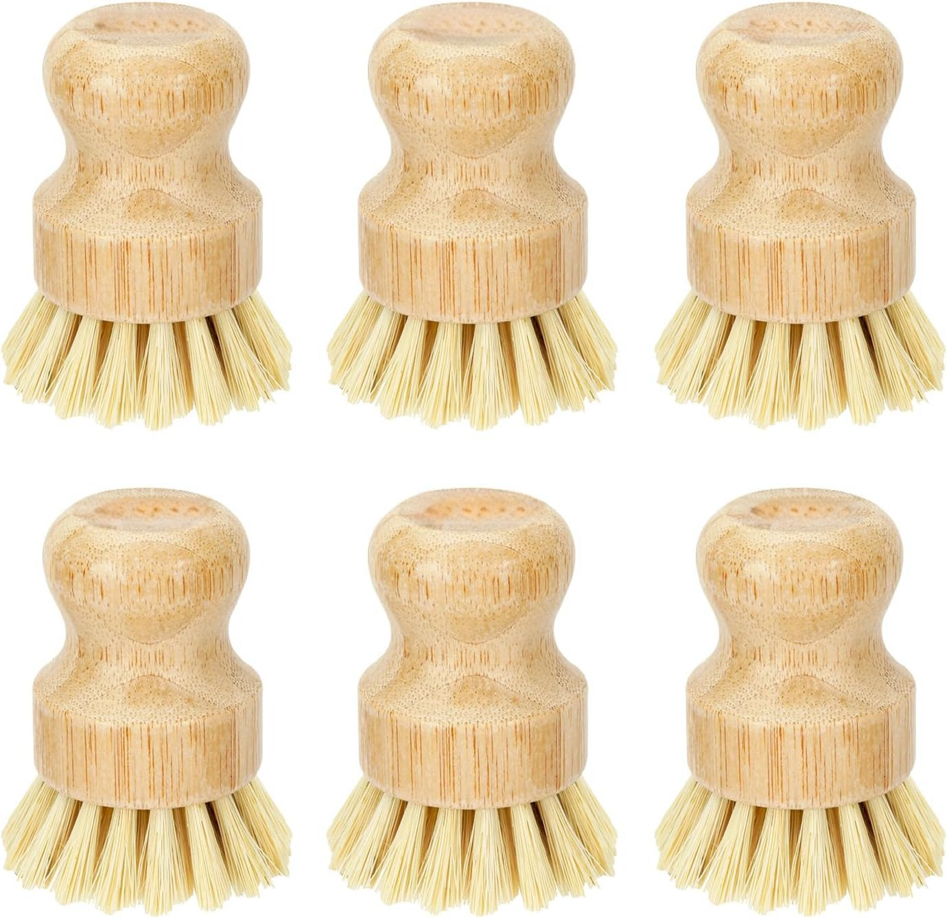 Bamboo Dish Scrub Brushes, Kit - Cast Iron Corn reseña y precio