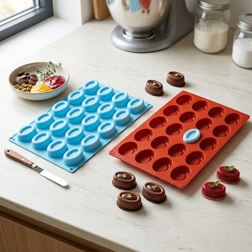 20 cavity oval donut silicone  - Donut Mold Silicone reseña y precio