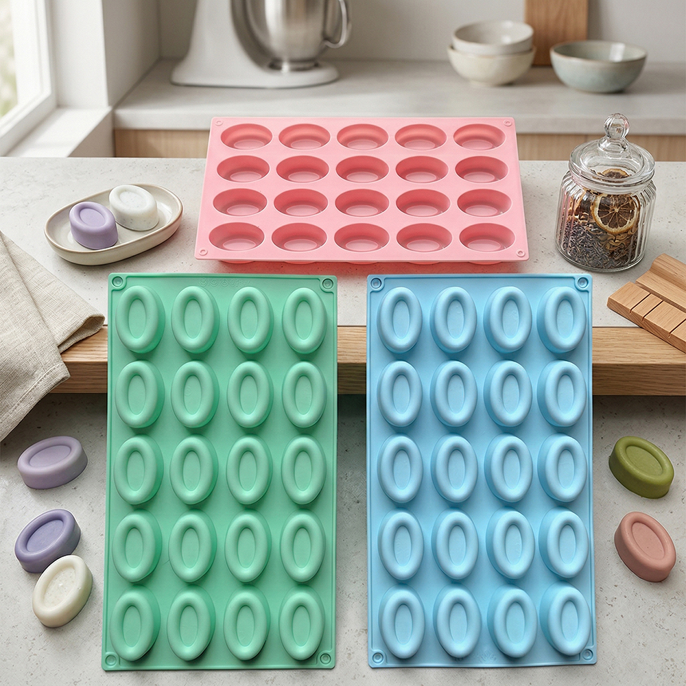 20 cavity oval donut silicone  - Donut Mold Silicone reseña y precio