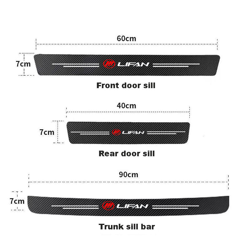 Car Door Threshold Scuff Plate - Crepe Pan Carbon reseña y precio