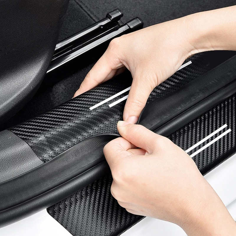 Car Door Threshold Scuff Plate - Crepe Pan Carbon reseña y precio