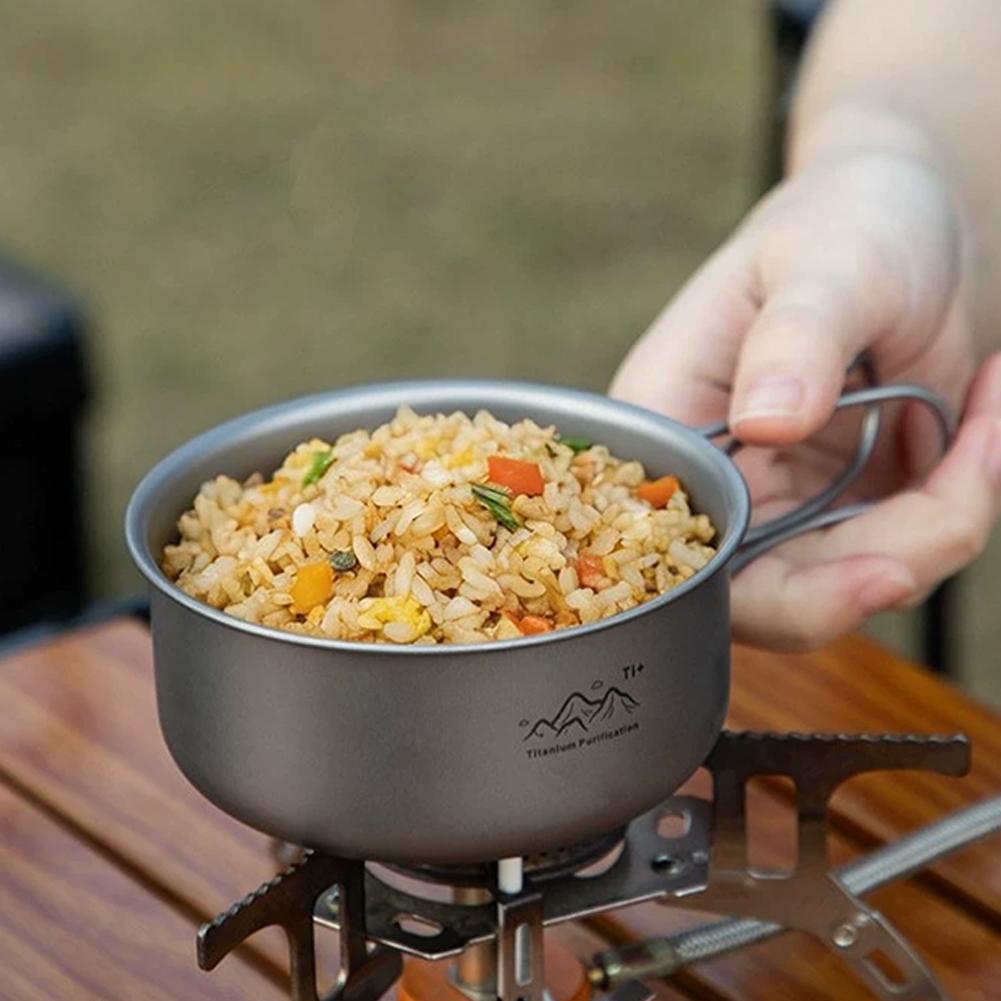 Compact Titanium Alloy Camping - Dim Sum Basket reseña y precio
