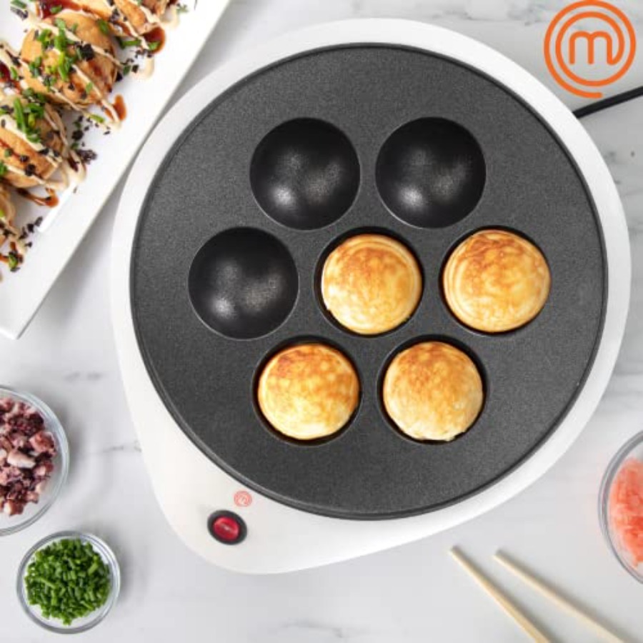 MasterChef Electric Ebelskiver - Takoyaki Grill Plate reseña y precio