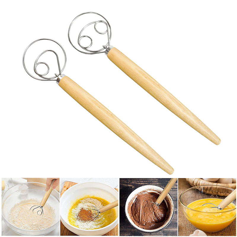 Large Hand Danish Dough Whisk  - Danish Pancake Pan reseña y precio