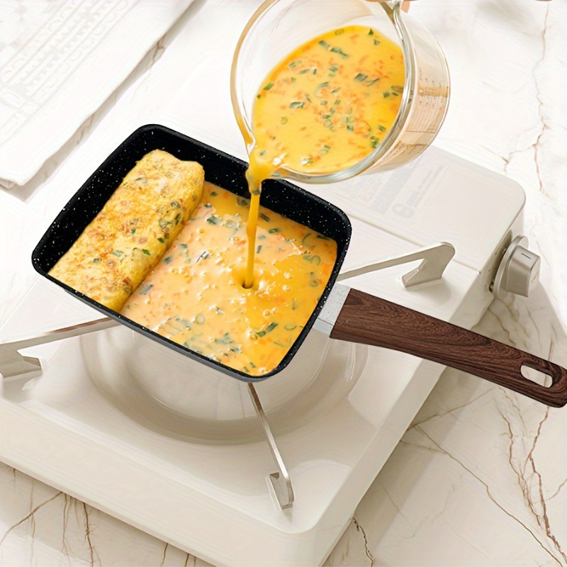 1PCS Egg Fry Pan Square Cast I - Cast Iron Corn reseña y precio