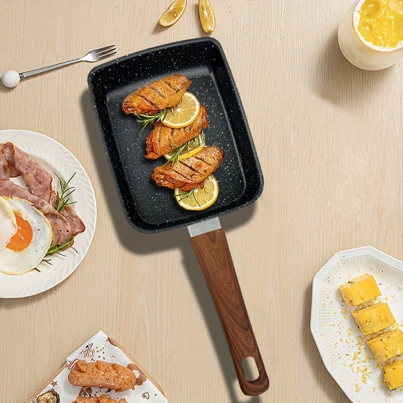 1PCS Egg Fry Pan Square Cast I - Cast Iron Corn reseña y precio