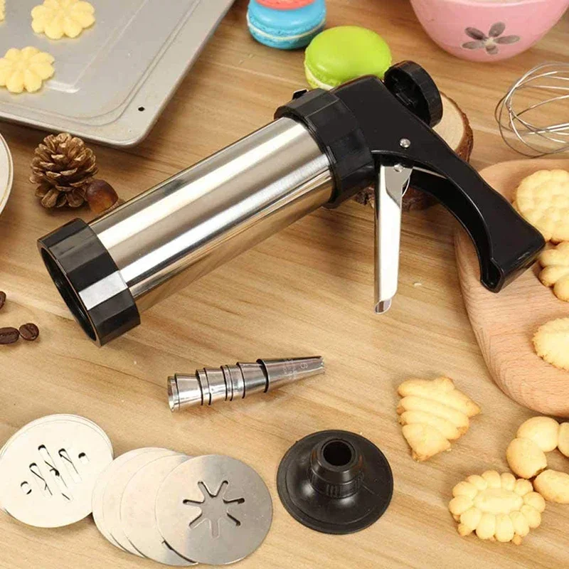 Cookie Press Gun Kit Stainless - Churros Maker Gun reseña y precio