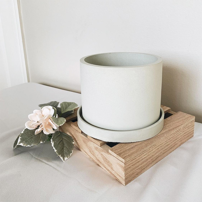 Large Round Flower Pot Cement  - Potsticker Mold reseña y precio