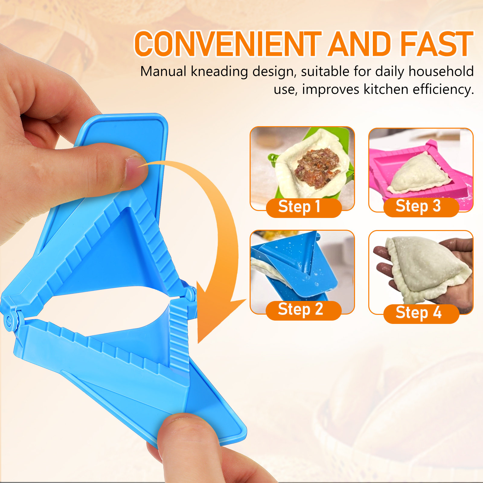 3Pcs Dumpling Mold Plastic Set - Dumpling Press Set reseña y precio