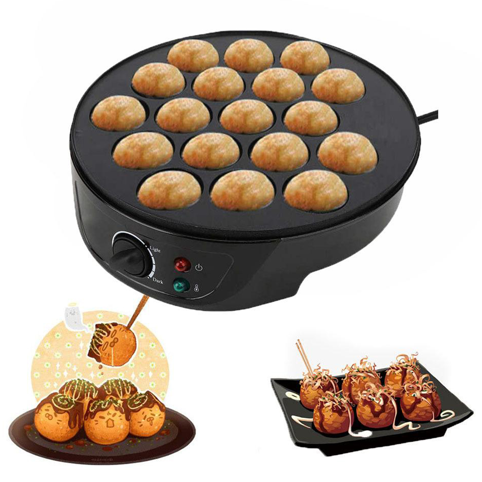 220V Baking Machine Household  - Takoyaki Grill Plate reseña y precio