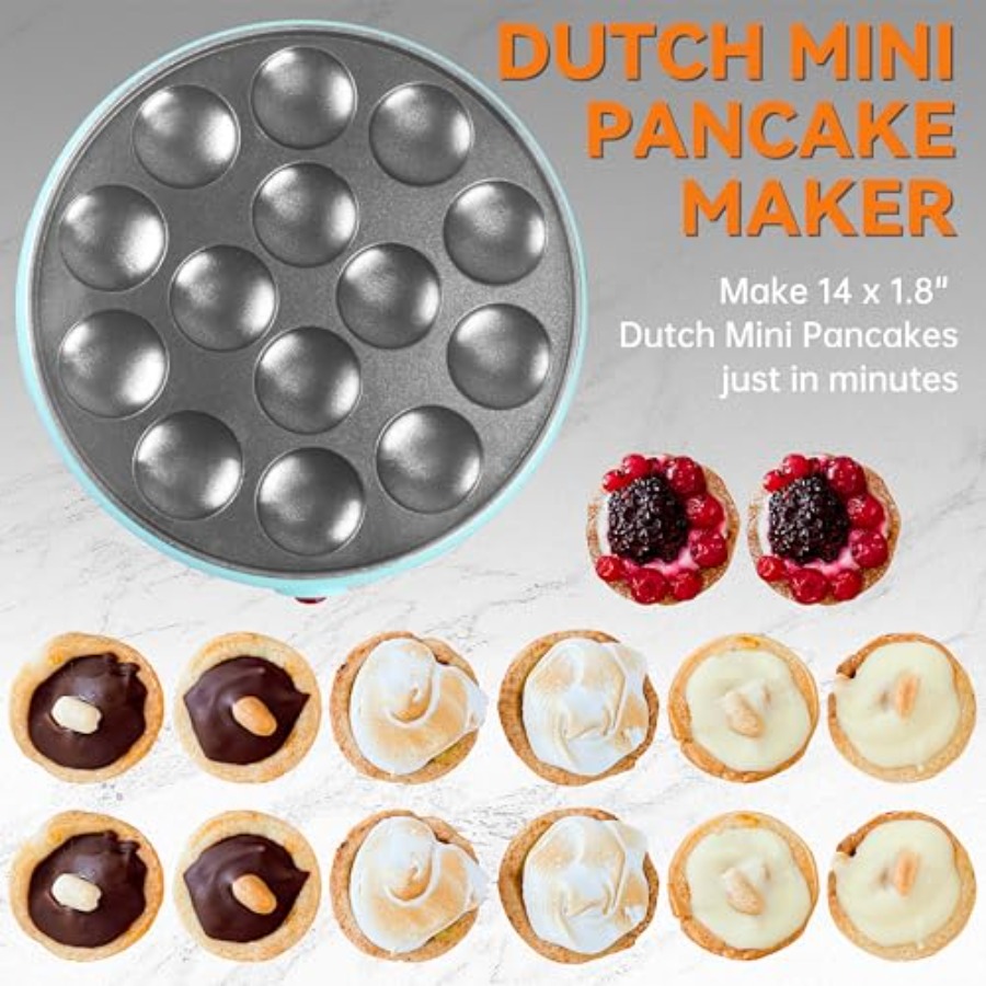Mini Pancakes Maker Machine Du - Mini Pancake Griddle reseña y precio