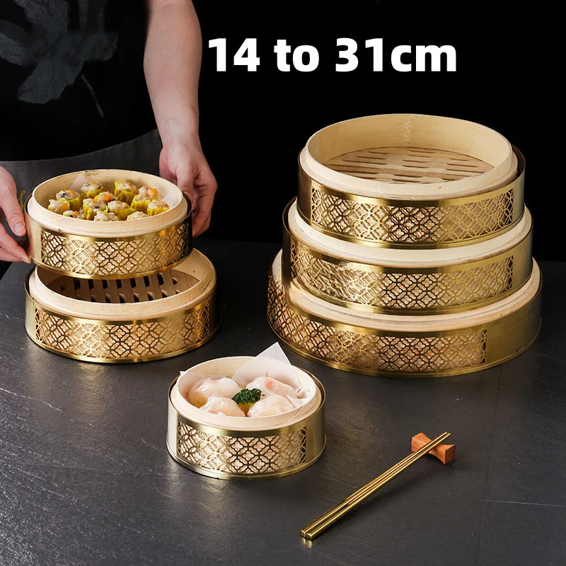 Chinese Bamboo Dimsum Lid Dump - Bao Steamer Bamboo reseña y precio