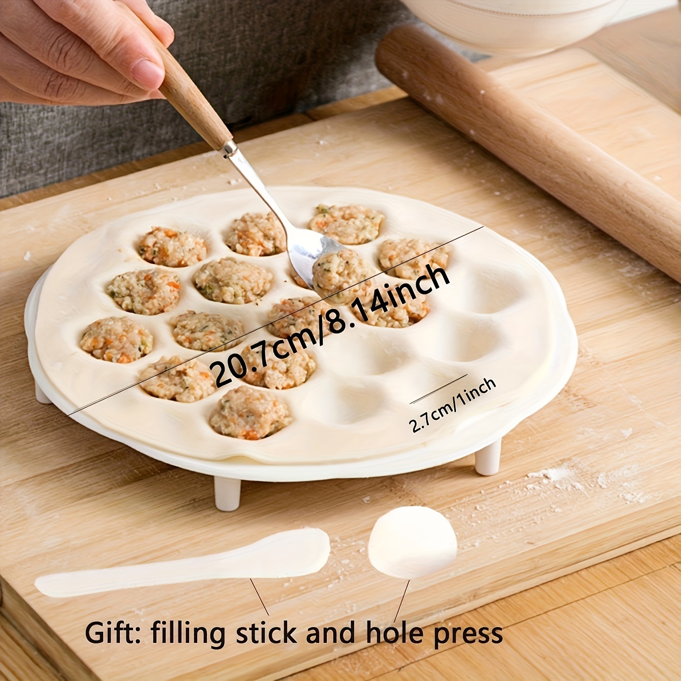 1pc- Simple Chinese Dumplings  - Dumpling Press Set reseña y precio