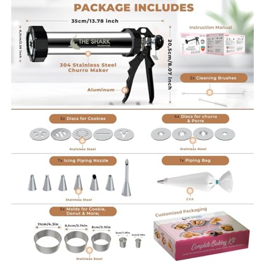 Churro Maker Machine and Sprit - Churros Maker Gun reseña y precio