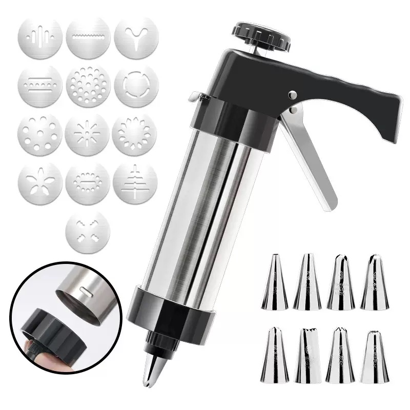 Multipurpose Aluminum Cookie M - Churros Maker Gun reseña y precio