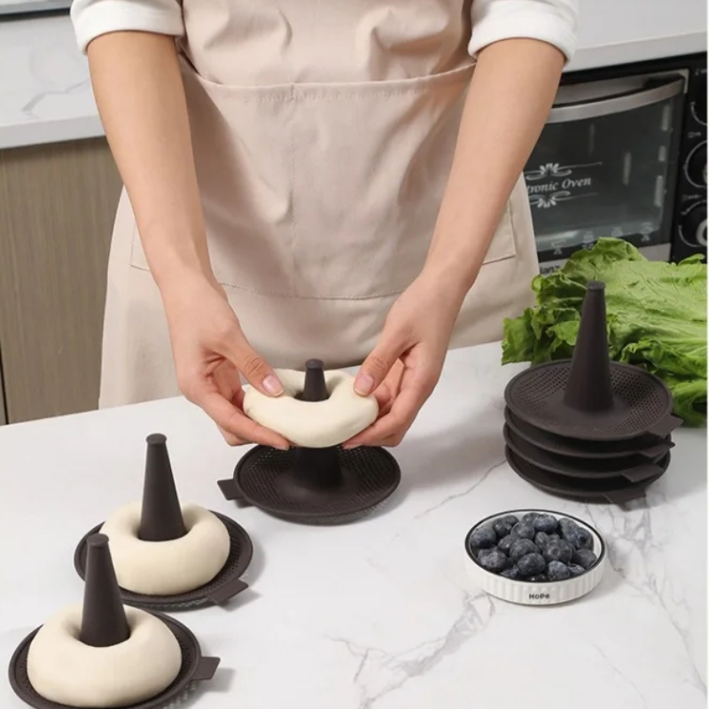 6Pcs Baking Mold Bread Donut P - Donut Mold Silicone reseña y precio