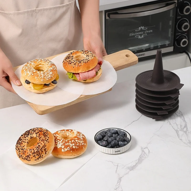 6Pcs Baking Mold Bread Donut P - Donut Mold Silicone reseña y precio