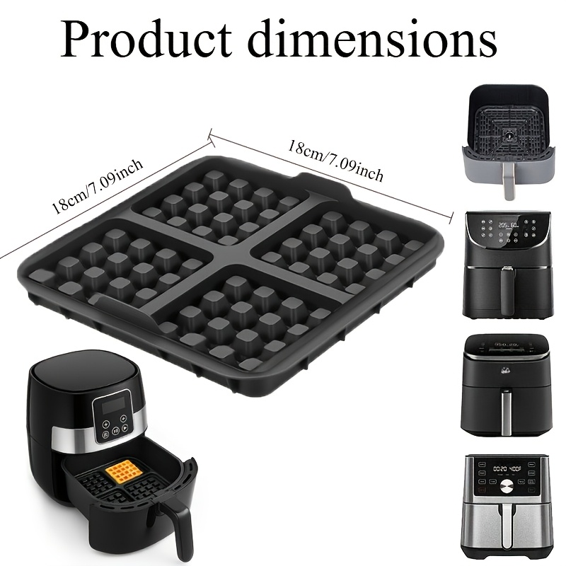 Square Waffle Mold, Non-Stick  - Mini Pancake Griddle reseña y precio