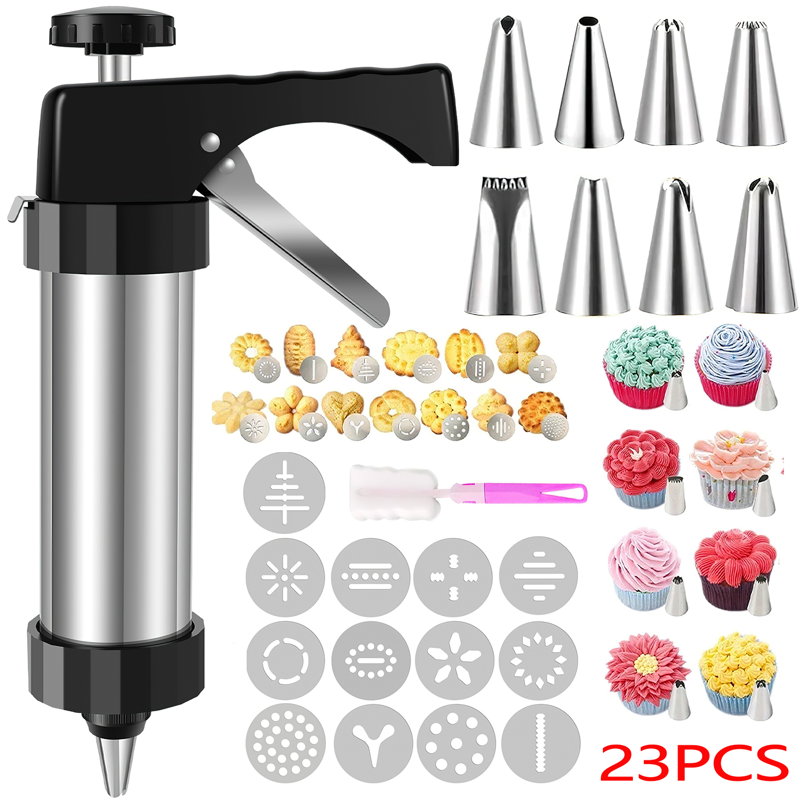 Christmas Cookie Press Gun and - Churros Maker Gun reseña y precio