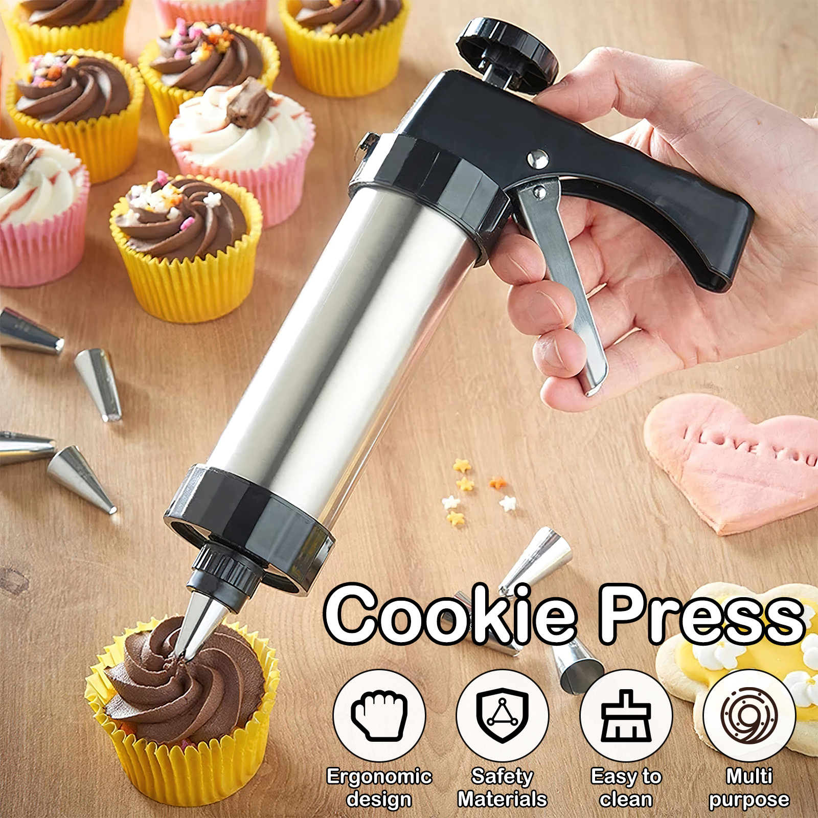 Christmas Cookie Press Gun and - Churros Maker Gun reseña y precio