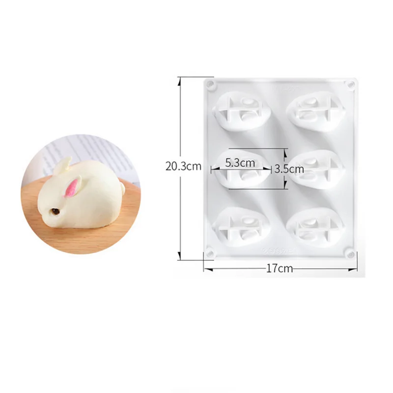 Silicone 3D Bunny Rabbit Cake  - Bunny Cake Mold reseña y precio