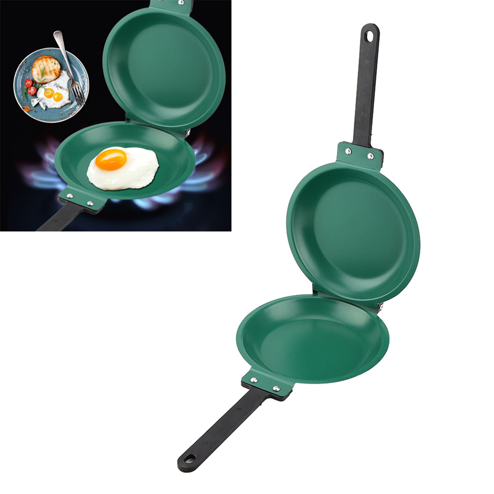 Double Side Titanium Steel Coa - Mini Pancake Griddle reseña y precio