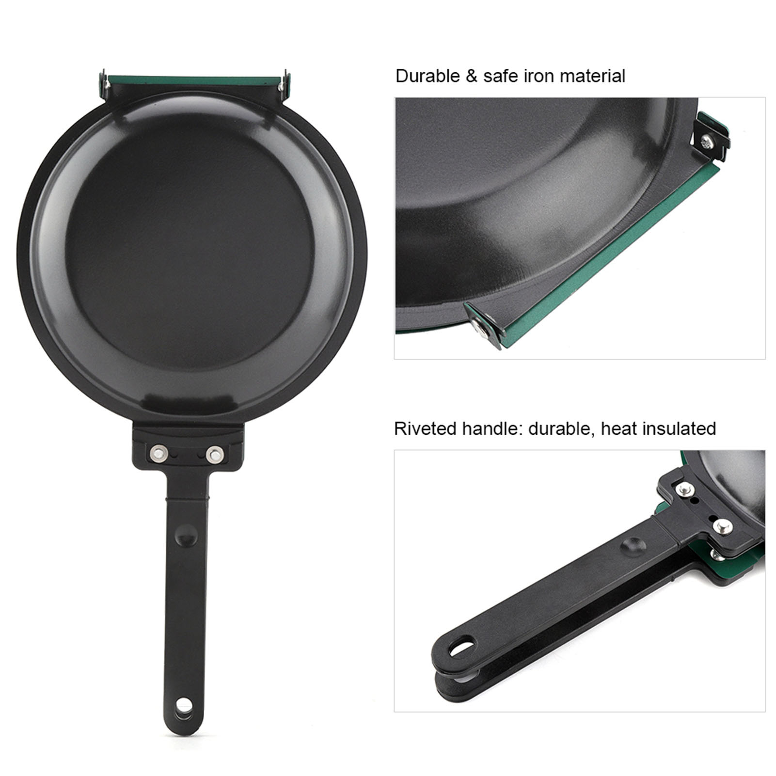 Double Side Titanium Steel Coa - Mini Pancake Griddle reseña y precio