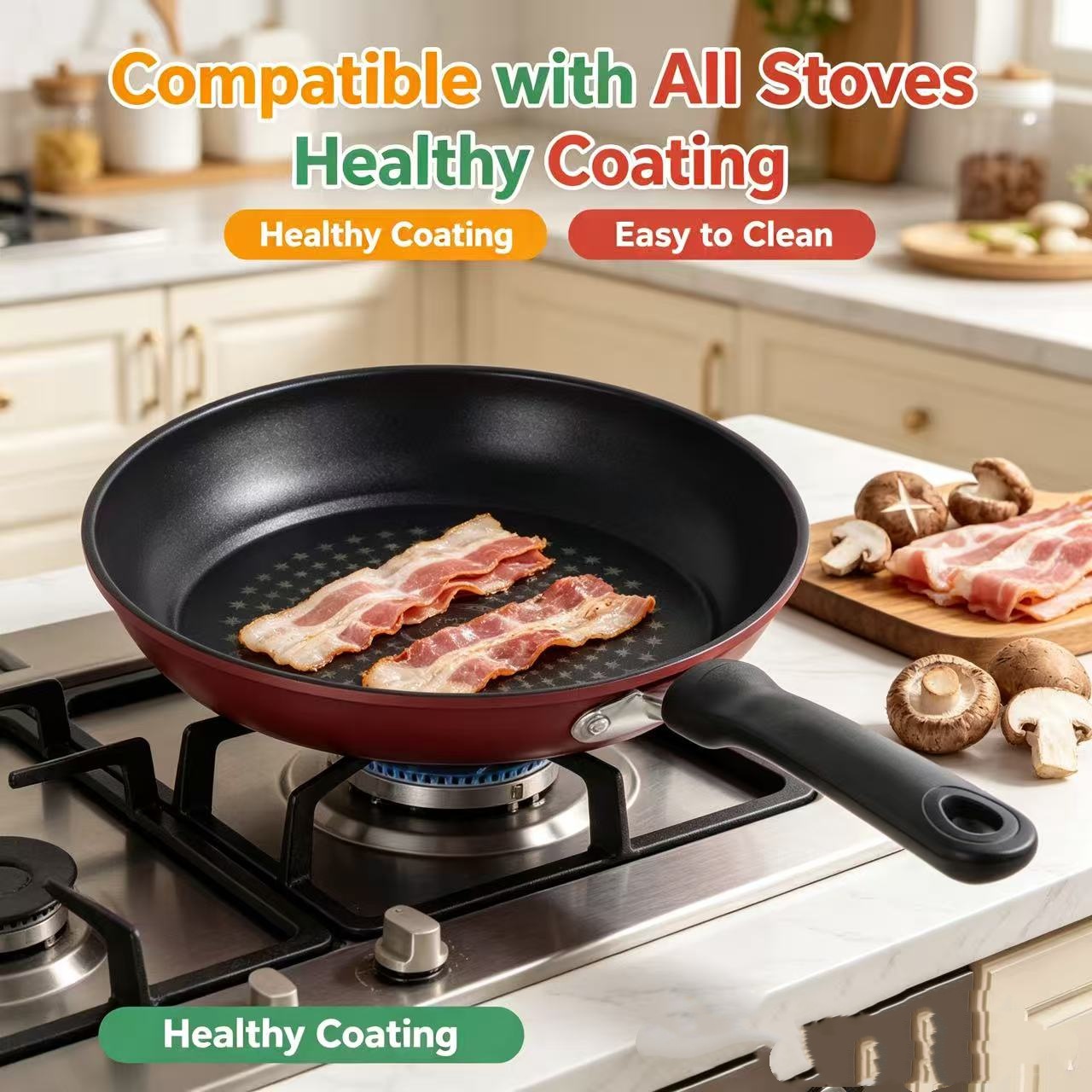 Premium Granite Non Stick Fryi - Mini Pancake Griddle reseña y precio