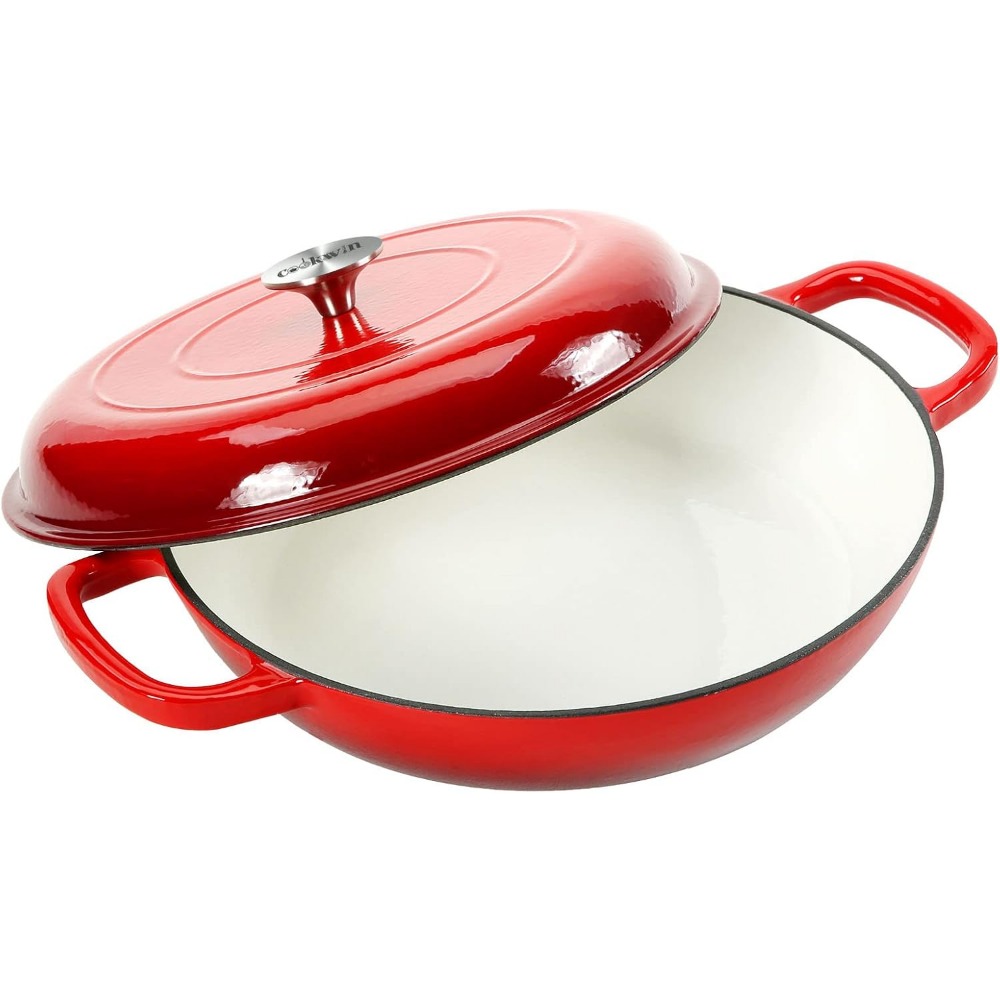 4.5L Dutch Oven Soup Pot Cast  - Cast Iron Corn reseña y precio