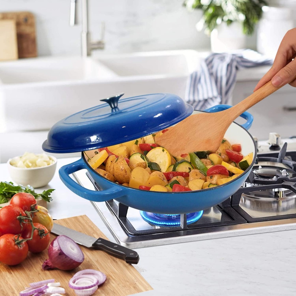 4.5L Dutch Oven Soup Pot Cast  - Cast Iron Corn reseña y precio