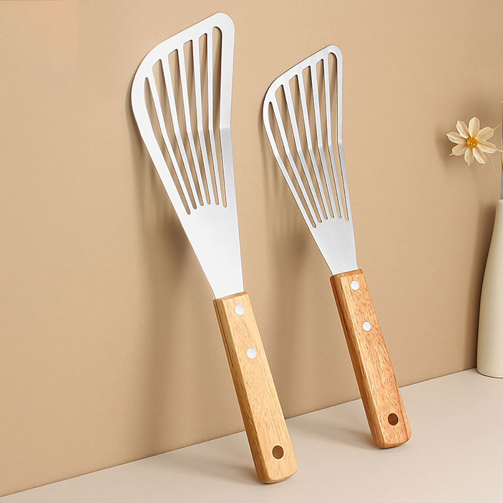 1PC Stainless Steel Fish Fryin - Okonomiyaki Spatula reseña y precio