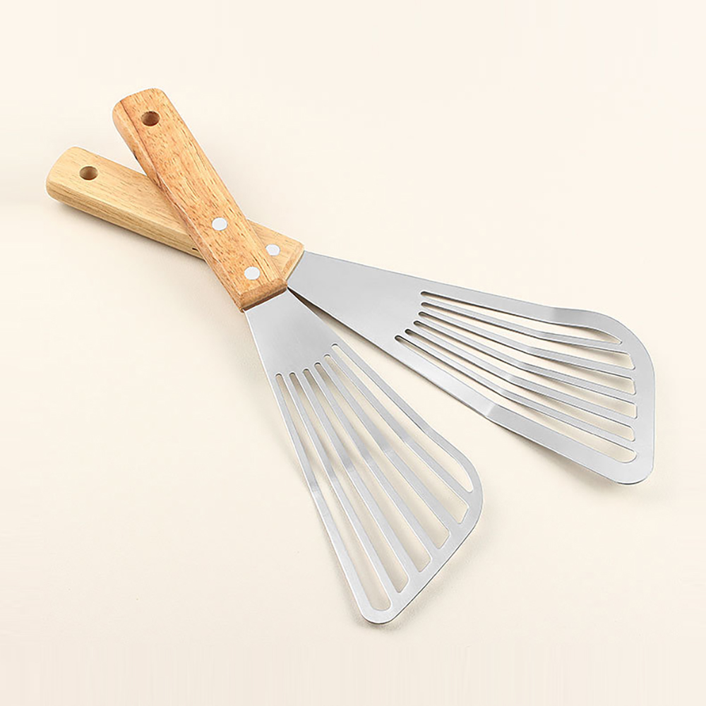1PC Stainless Steel Fish Fryin - Okonomiyaki Spatula reseña y precio