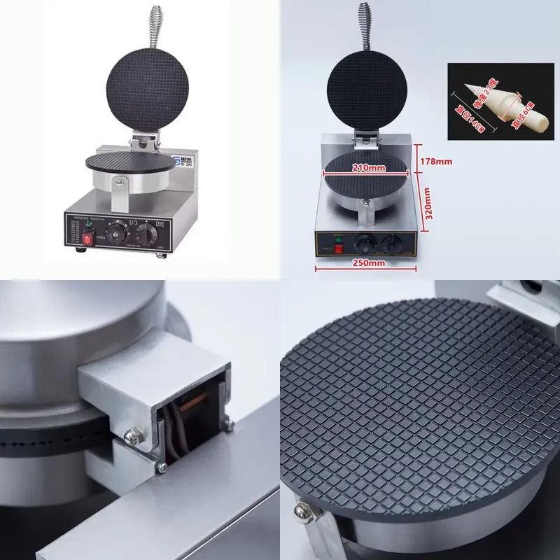 TEBAK Factory Snack Machines E - Waffle Cone Maker reseña y precio