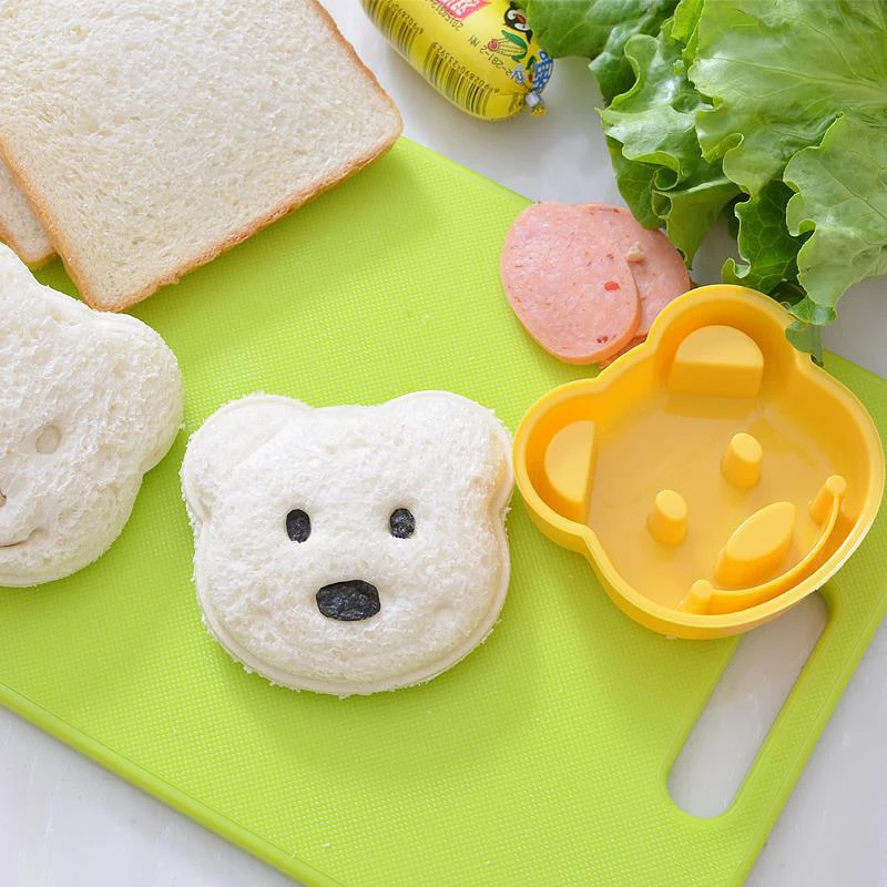 2pcs Sandwich Mould Bear Cat R - Bunny Cake Mold reseña y precio